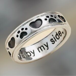 Sleek & Beautiful Sentimental Dog Paw Ring